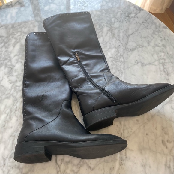 STEVEN by STEVE MADDEN Zeeland Black Riding Boots - Picture 9 of 10